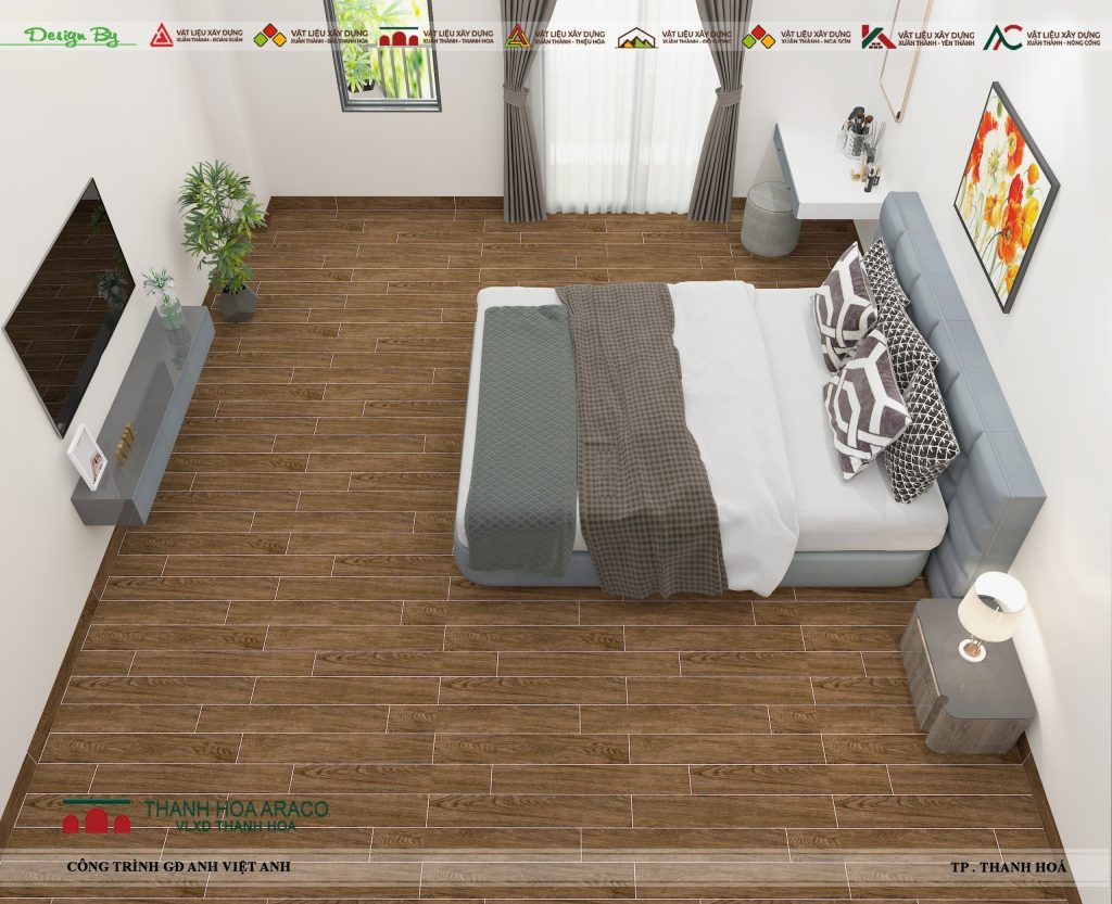 Gạch lát nền thanh giả gỗ Á Mỹ 15×90 21.B.159.5531